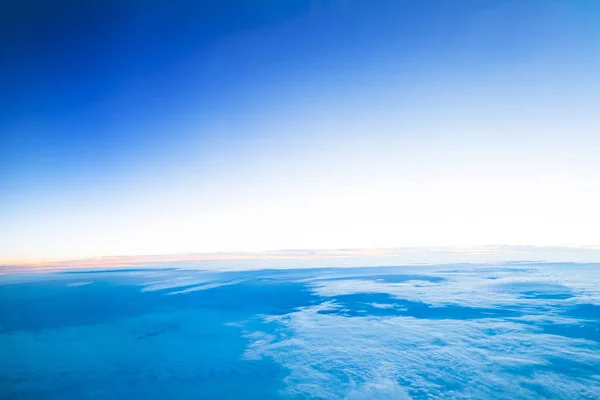 Flying Clouds View Airplane — Stock Photo, Image