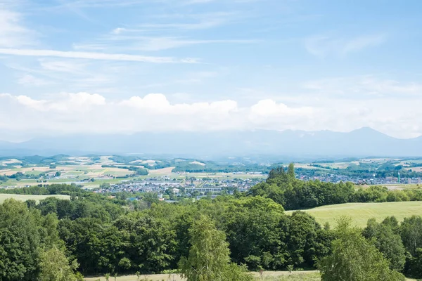 Yaz Aylarında Asahikawa Town Yakınındaki Güzel Manzara — Stok fotoğraf