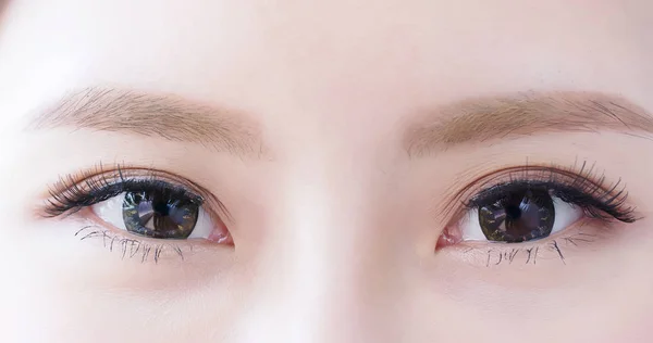 Close Beauty Asia Woman Eye — Stock Photo, Image