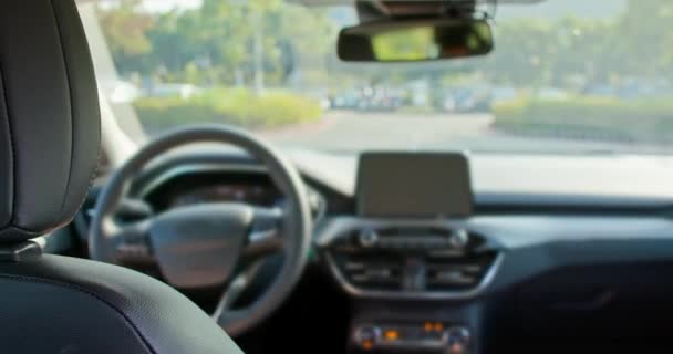 Concetto di auto Smart self driving — Video Stock