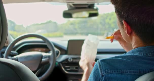 Conceito de carro auto condução inteligente — Vídeo de Stock