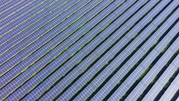 Solar Panels Shot By Drone — Stock Video