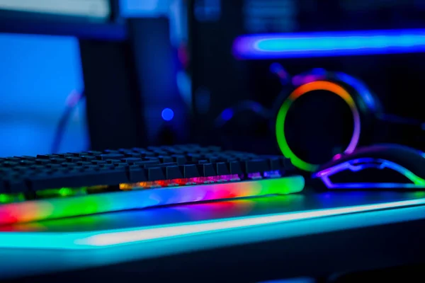 Esport RGB Maus und Tastatur — Stockfoto