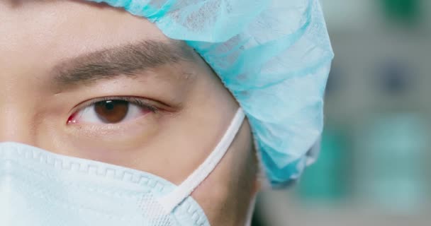 Close up of male eye — Stock Video