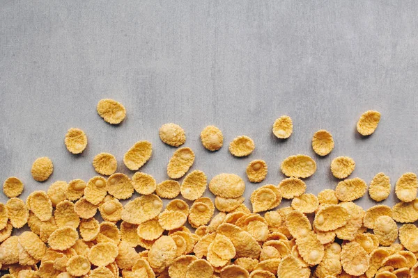 Tablo arka plan üzerinde Mısır gevreği. Mısır gevreği Kahvaltı