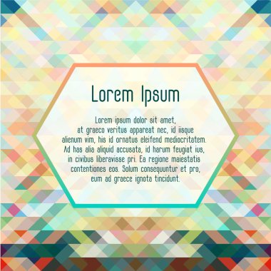 Mozaik üçgen geometrik arka plan. Vektör çizim