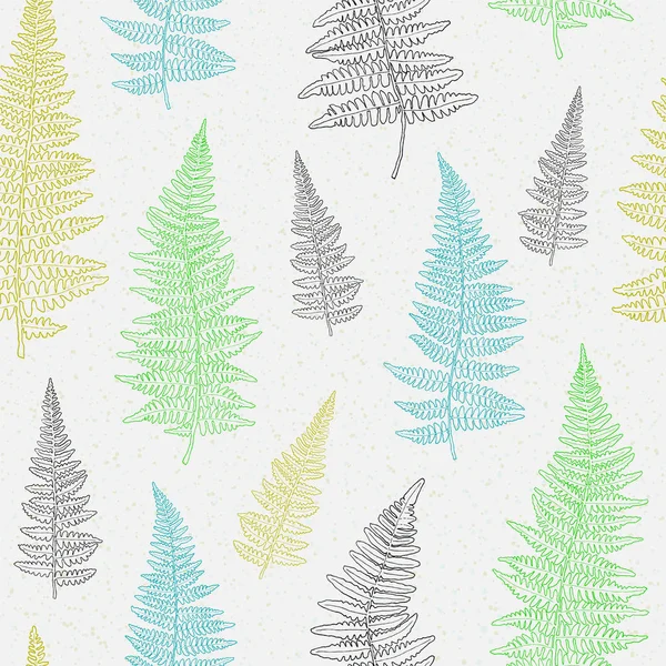 Elle çizilmiş fern ile Seamless Modeli bırakır
