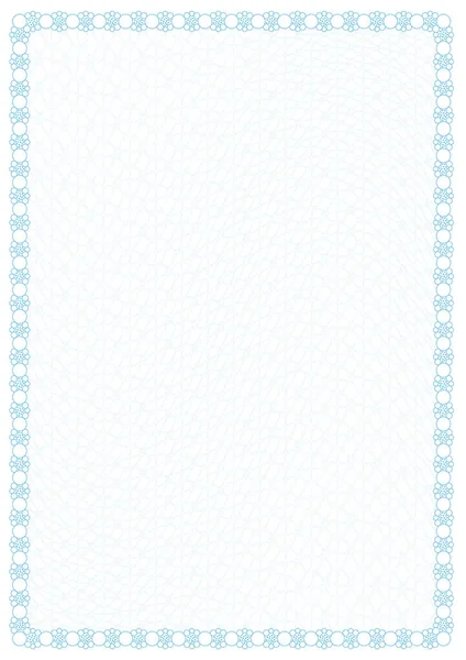 Синяя рамка (граница) с защитной сеткой — стоковый вектор