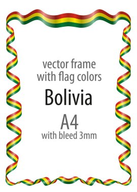 Çerçeve ve arması ile sınır ve kurdele ile colo