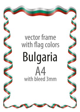 Çerçeve ve arması ile sınır ve kurdele ile colo