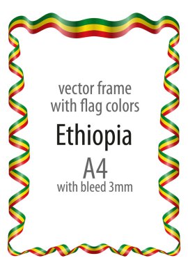 Çerçeve ve arması ile sınır ve kurdele ile colo