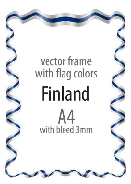 Çerçeve ve arması ile sınır ve kurdele ile colo