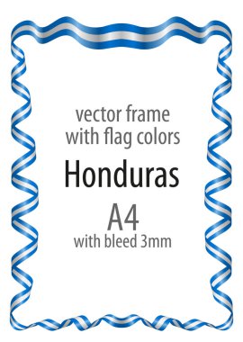 Çerçeve ve arması ile sınır ve kurdele ile colo