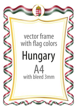 Çerçeve ve arması ile sınır ve kurdele ile colo