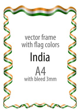 Çerçeve ve arması ile sınır ve kurdele ile colo