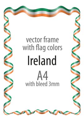 Çerçeve ve arması ile sınır ve kurdele ile colo