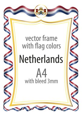 Çerçeve ve arması ile sınır ve kurdele ile colo