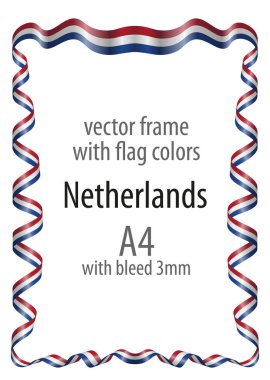 Çerçeve ve arması ile sınır ve kurdele ile colo