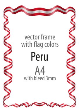 Çerçeve ve arması ile sınır ve kurdele ile colo