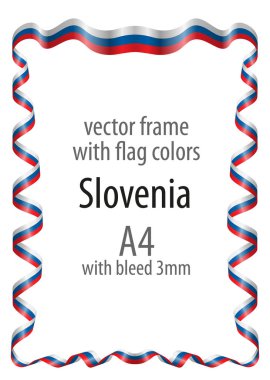 Çerçeve ve arması ile sınır ve kurdele ile colo