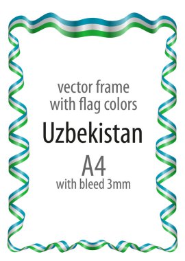 Çerçeve ve arması ile sınır ve kurdele ile colo