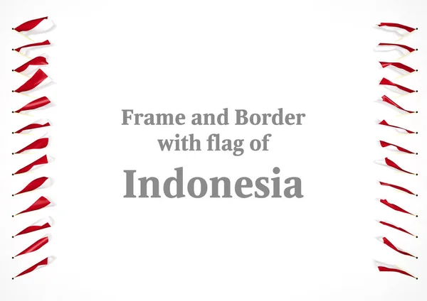 Каркасно-кордон з прапорі Індонезії. 3D ілюстрація — стокове фото