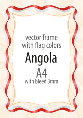 Çerçeve ve şerit kenarlığını Cezayir bayrak renkleri ile