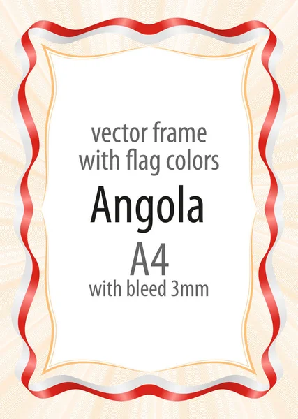 Çerçeve ve şerit kenarlığını Cezayir bayrak renkleri ile