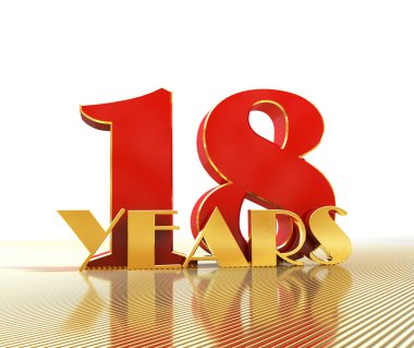 Altın sayı 18 (18 numara) ve kelime 