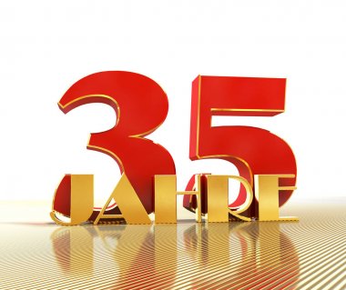 Altın sayı otuz beş (35 numara) ve kelime 