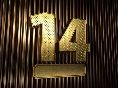 14 numara (on dört numara) ve küçük delikli