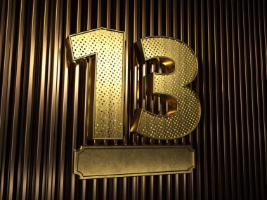 13 numara (13 numara) ve küçük delikleri var