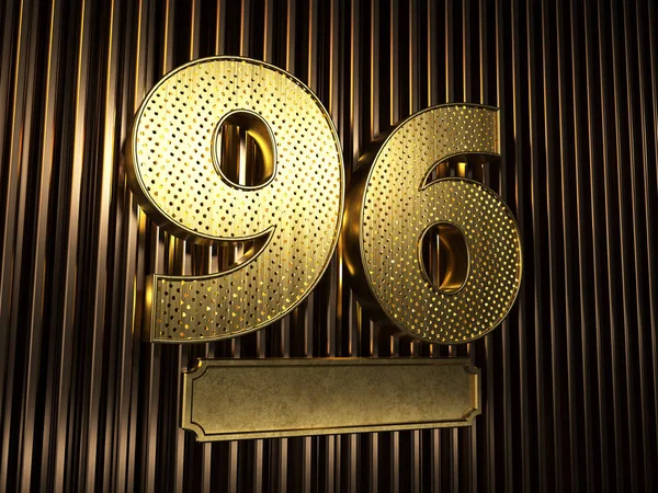 96 numara (doksan altı numara) ve küçük delikli — Stok fotoğraf