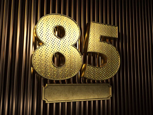 85-ös szám (szám: 85) kis lyukakkal — Stock Fotó