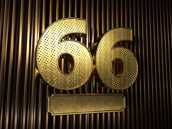 66 numara (altmış altı numara) ve küçük delikli — Stok fotoğraf