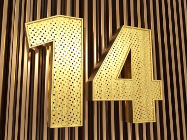 14 numara (on dört numara) ve küçük delikli