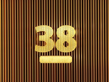 38 numara (38 numara) ve küçük delikleri var