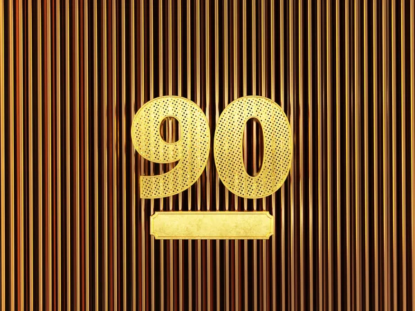 작은 구멍 이 있는 90 번째 (90 번 ) — 스톡 사진