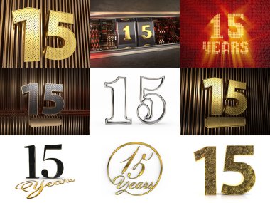 On beş numaralı kutlama seti.