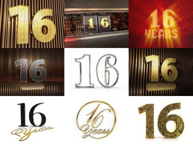 On altı numaralı kutlama seti.