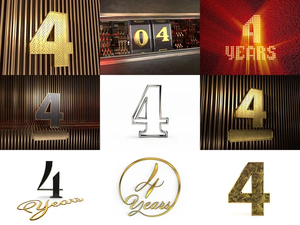 Dört numaralı kutlama seti.