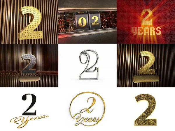 İki numaralı kutlama seti.