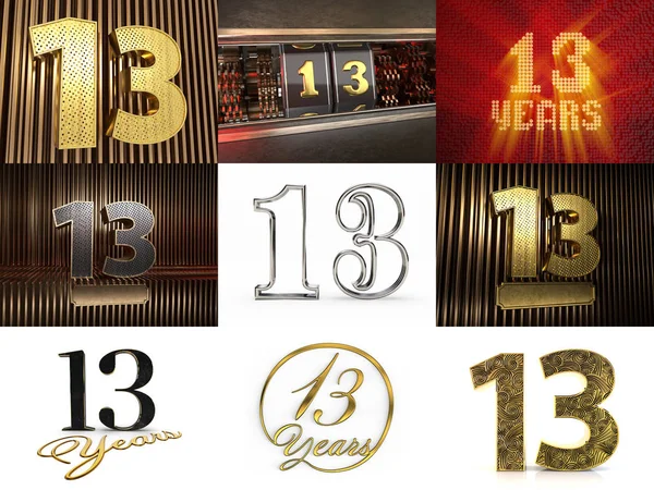 On üç numaralı kutlama seti.