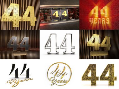 Kırk dört numaralı kutlama seti.