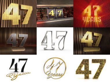 Kırk yedi numaralı kutlama seti.