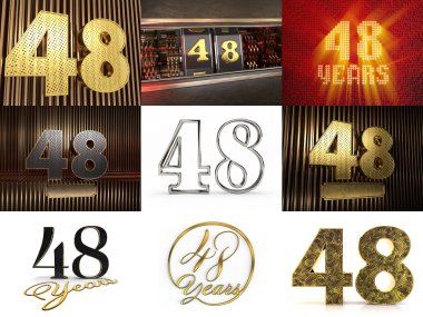 Kırk sekiz numaralı kutlama seti.