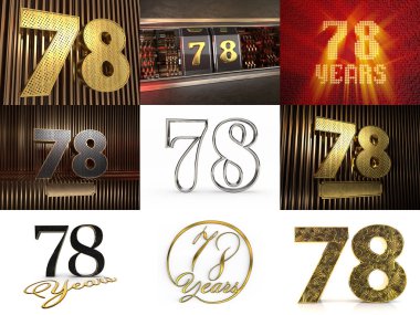 78 numaralı kutlama seti.