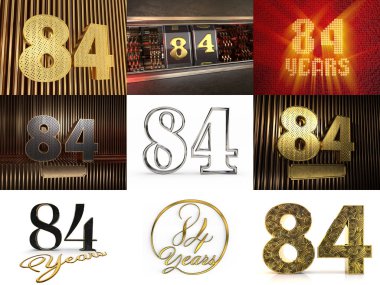 Seksen dört numaralı kutlama seti.