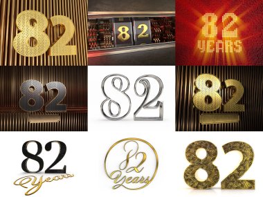 Seksen iki yıllık kutlama seti.