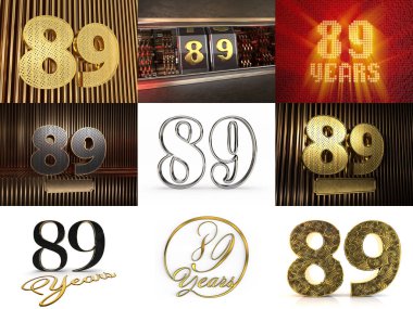 Seksen dokuz yıllık kutlama seti.